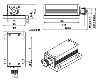 SSP-DLN-445-L - диодные лазеры с низким уровнем шумов фото 1