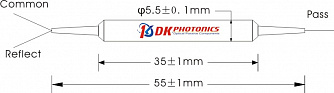  DWDM-1x2-10 - трехпортовые спектральные мультиплексоры фото 1