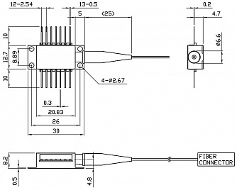 PL-FP-1460 - 1460 нм лазерный диод накачки фото 3