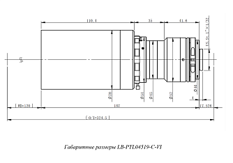 LB-PTL-C-VI -двойные телецентрические объективы для машинного зрения фото 2