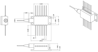 PL-FP-915-FBG - 915 нм лазерный диод накачки с ВБР фото 3