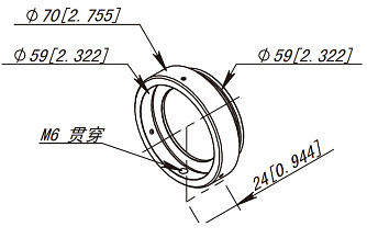 LXX50.8 - линза в держателе фото 1