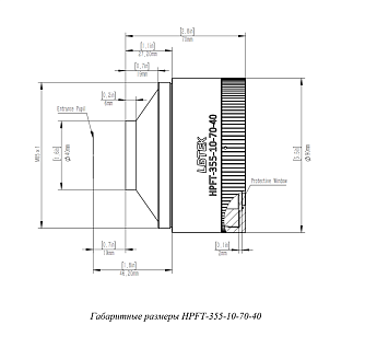 HPFT-355 - F-Theta объективы для машинного зрения фото 2