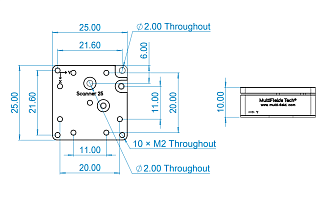 Scanner25-xy - сканирующие пьезоэлектрические столики фото 2